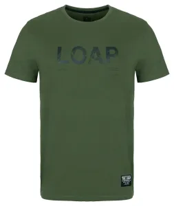 Pánské triko - LOAP Alaric, khaki Barva: Khaki, Velikost: L