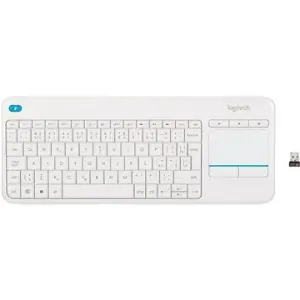 Logitech Wireless Touch Keyboard K400 Plus, bílá - CZ/SK