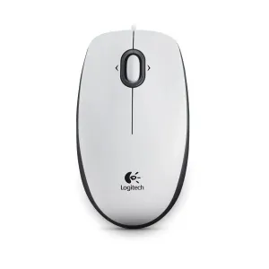 Kancelářská myš Logitech Optical USB Mouse B100, white