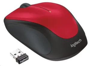 Kancelářská myš Logitech Wireless Mouse M235, red