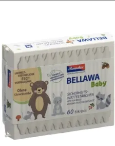 Lohmann&Rauscher Vatové tyčinky Bellawa Baby pro kojence 60ks