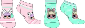 LOL. Surprise- licence Dívčí kotníkové ponožky - LOL.Surprise 5234312, růžová/ mentolová Barva: Mix barev, Velikost: 27-30