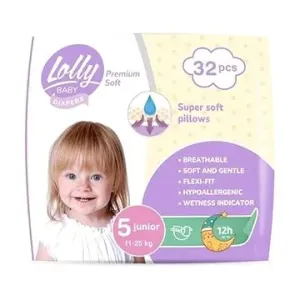 LOLLY BABY Premium soft Junior vel. 5 (32 ks)