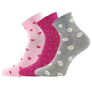 Dívčí ponožky Lonka - Ema, mix barev Barva: Mix barev, Velikost: 30-34