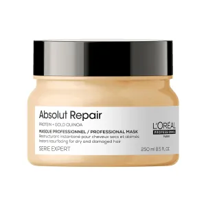 L´Oréal Professionnel Intenzivně regenerační maska pro poškozené vlasy Serie Expert Absolut Repair Gold Quinoa + Protein (Instant Resurfacing Mask) 250 ml