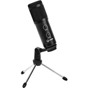 LORGAR Mikrofon Soner 313 pro Streaming, kondenzátorový, Volume & Echo Knob, černý