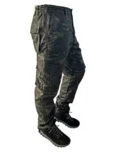 Pánské kalhoty loshan Ragnar vzor dark camo - 36