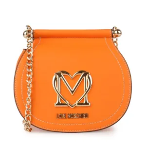 Love Moschino Dámská mini crossbody kabelka Super Gold oranžová