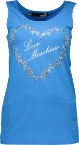Love Moschino dámské tričko Barva: Modrá, Velikost: 40 #1153046