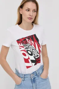 Bílá trička Love Moschino