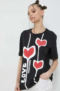 Bavlněné tričko Love Moschino černá barva #5218752