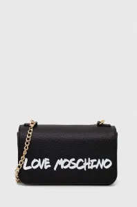 Kožená kabelka Love Moschino černá barva #5972256