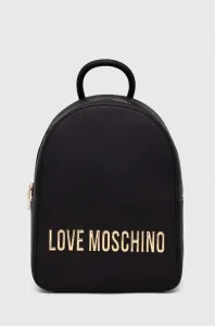Batoh Love Moschino dámský, černá barva, malý, s aplikací #5620173