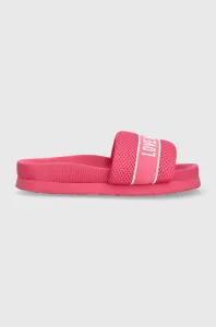 Pantofle Love Moschino dámské, růžová barva, JA28534G0GIP0604 #6048668