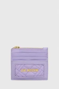 Peněženka Love Moschino fialová barva