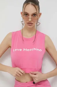 Top Love Moschino dámský, růžová barva