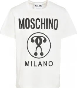 Love Moschino pánské tričko Barva: Bílá, Velikost: XS #1130385