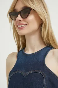 Sluneční brýle Love Moschino dámské, hnědá barva #995433