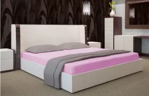 Prostěradlo na postel tmavě růžové barvy #4853664