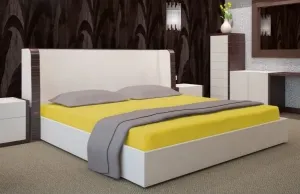 Prostěradlo na postel žluté barvy #4853993