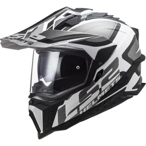 Enduro helma LS2 MX701 Explorer Alter  Matt Black White  XXL (63-64)
