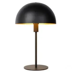 Lucide SIEMON stolní lampička E14/40W černá