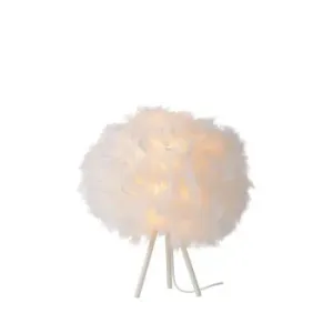 Lucide GOOSY SOFT - stolní lampa - Ø 25 cm - Bílá 71567/25/31