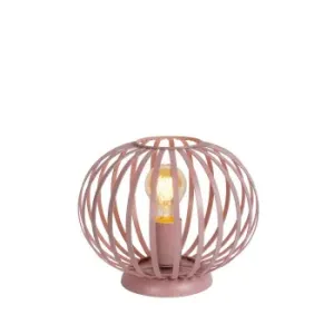 Lucide MERLINA stolní lampička E27/40W růžová