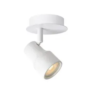 Lucide SIRENE-LED - stropní svítidlo do koupelny - Ø 10 cm - stmívatelné - GU10 - 1x4,5W 3000K - IP44 - Bílá 17948/05/31
