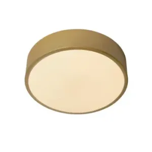 Lucide UNAR zapuštěné stropní svítidlo Ø 20 cm 1x12W 2700K matná zlatá/mosazná
