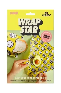 Luckies of London opakovaně použitelný sendvičový sáček a obal Wrap Star