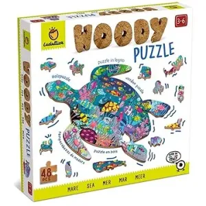 Ludattica Woody Moře, dřevěné puzzle, 48 dílků