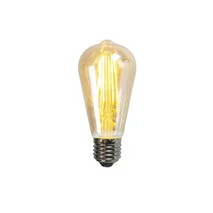 E27 stmívatelná LED lampa ST64 zlatá 5W 450 lm 2200K