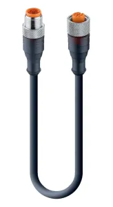 Lumberg Automation Rst 4-Rkt 4-225/10 M Sensor Cord, 4P M12 Plug-M12 Rcpt, 10M