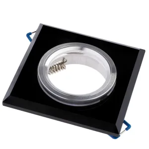 Lumiled Podhledové bodové svítidlo halogenové LED GU10 MR16 pevné Ariel černé čtvercové LEDOPRMIA030