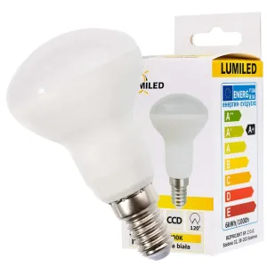 LED žárovka LED E14 R50 6W = 60W 540lm 3000K Teplá bílá 120° LUMILED