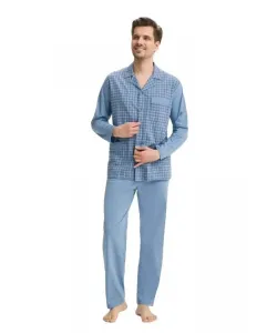 Luna 797 Pánské pyžamo, XL, modrá