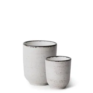 Porcelánový set 8 ks - Gaya Atelier šedé frkané
