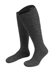 Nadměrná velikost: Lusana, Krojové ponožky, směs s vlnou merino Antracit