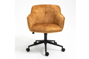 LuxD Kancelářská židle Natasha hořčicová žlutá
