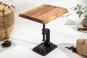 LuxD Designový odkládací stolek Unity, 43 cm, akácie