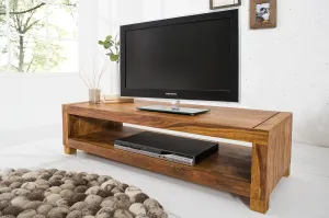 Estila Luxusní moderní TV stolek 110 cm palisandr