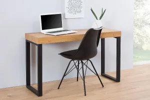 Estila Designový moderní pracovní stůl 120cm černá / dub