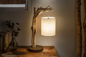 LuxD 21449 Designová stolní lampa Arielle, 60 cm, náplavové dřevo