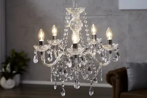 Závěsná lampa SEATTLE lustr Dekorhome Průhledná