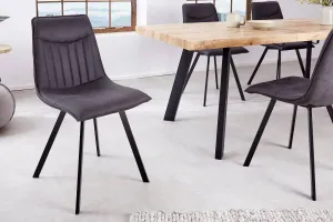 LuxD Designová židle Galinda vintage šedá