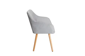 Estila Retro židle s opěrkami Scandinavia drukovaná šedá