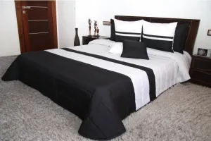 Přehoz na manželskou postel černo bílé barvy #2129375