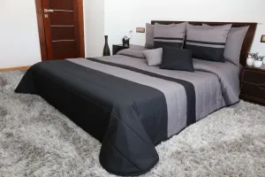 Prošívané šedě černé přikrývky na postel #2129424