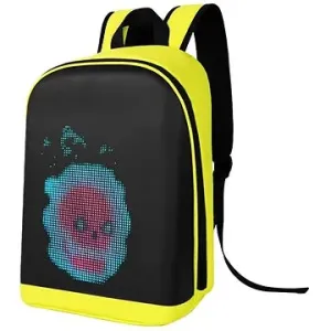 SEFIS Cool batoh s programovatelným LED displejem - žlutý
